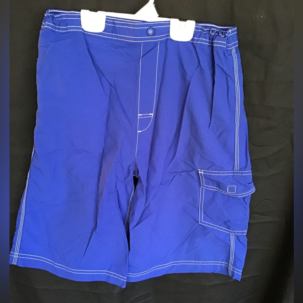 Lands' End Kids Swim Trunks XL blue
